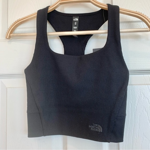 THE NORTH FACE Black Cropped Ruby Hill Active Tank Top - Picture 2 of 4